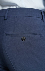 Baukasten-Hose Gun in Blau meliert