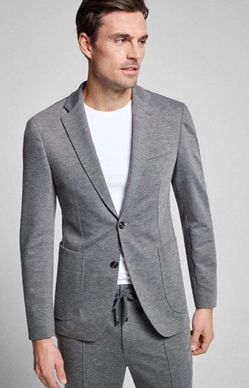 Sakko Hoverest in Mittelgrau meliert