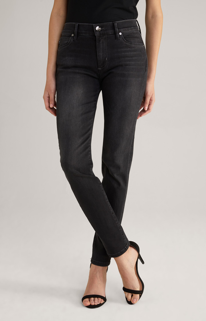 Slim-Jeans Sol in Dark Grey Washed