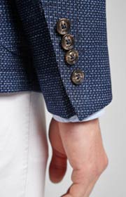 Sakko Hankook in Blau gemustert