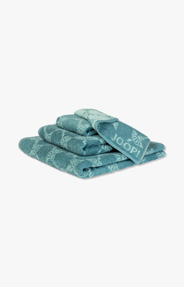 CORNFLOWER CLASSIC face towel in turquoise