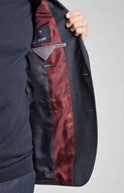 Anzug Finlo-Brake in Dunkelblau kariert