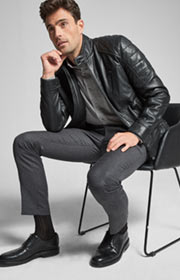 Hose Hank in Anthrazit meliert