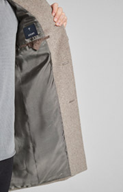 Mantel Maron in Beige-Melange