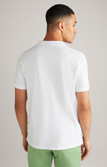 Bawełniana koszulka polo Ambrosio w kolorze białym