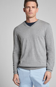 Pullover Leas in Grau meliert