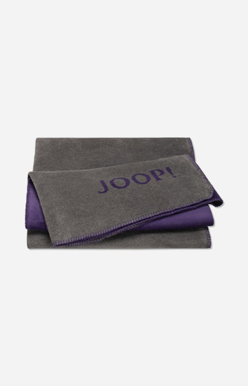 JOOP! UNI-DOUBLEFACE blanket in grey-violet