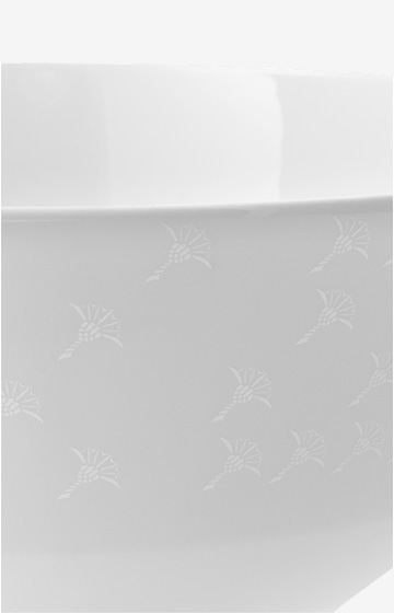 Faded Cornflower Bowl in White