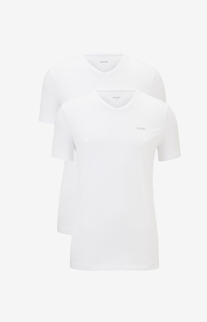 Image of 2er-Pack Cotton-Stretch T-Shirts in Weiß