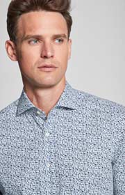 Hemd Panko in Blau/Bordeaux/Weiß