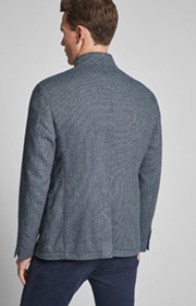 Sakko Hankez in Dunkelblau gemustert