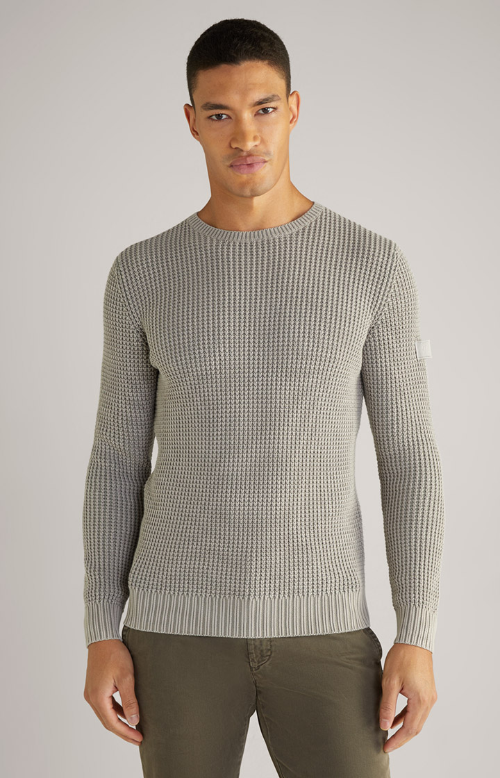 Hadriano Knitted Jumper in Grey