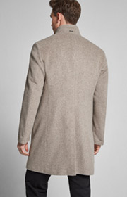 Mantel Maron in Beige-Melange