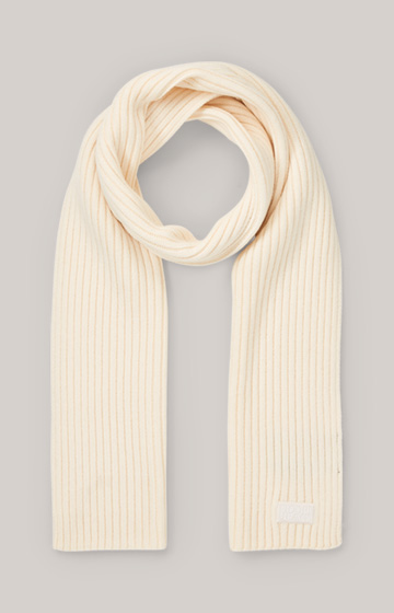 Francis Knitted Scarf in Off-white