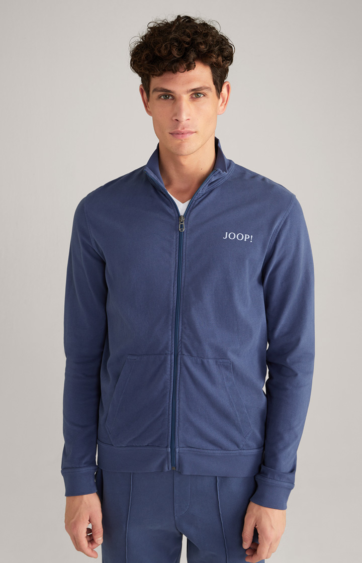 Loungewear Sweatshirt Jacket in Blue