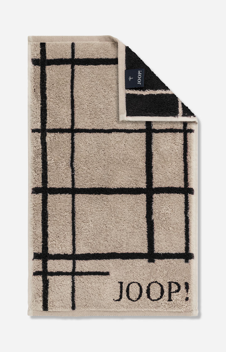 Ręcznik dla gości SELECT LAYER marki JOOP! w kolorze hebanowym, 30 x 50 cm