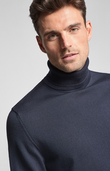 Rollkragenpullover Donte in Dunkelblau