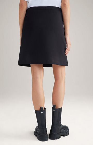Mini spódniczka Scuba w kolorze czarnym