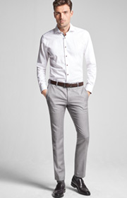 Hemd Panko - bügelleicht - in Weiß