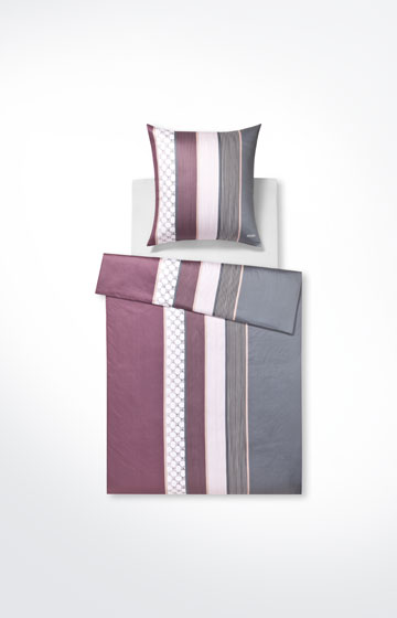 Bettwäsche Cornflower Stripes, Deep Wine