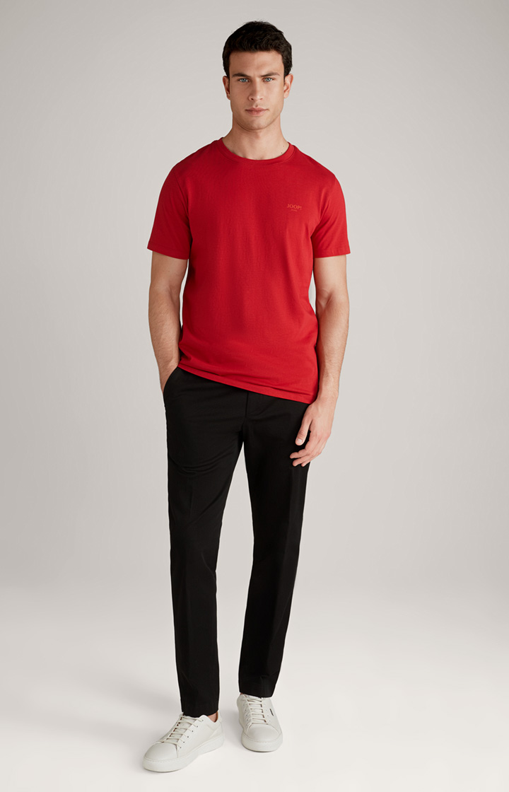 T-shirt bawełniany Alphis w kolorze ciemnoczerwonym