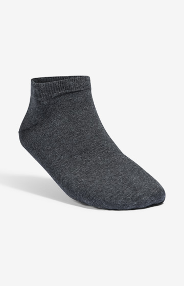 3er-Pack Sneaker-Socken in Dunkelgrau