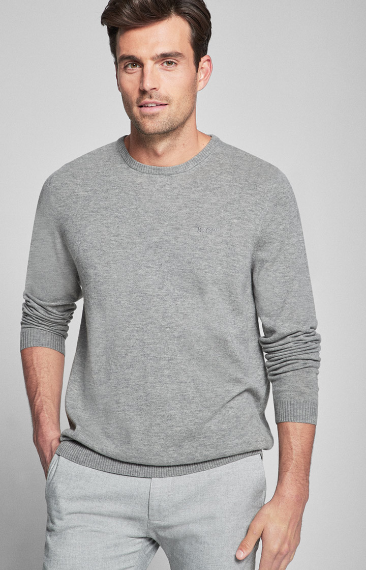 Pullover Nero in Grau meliert
