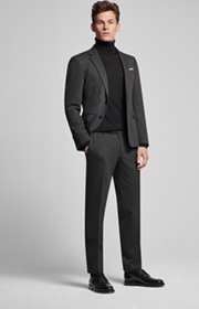 Rollkragenpullover Donte in Schwarz