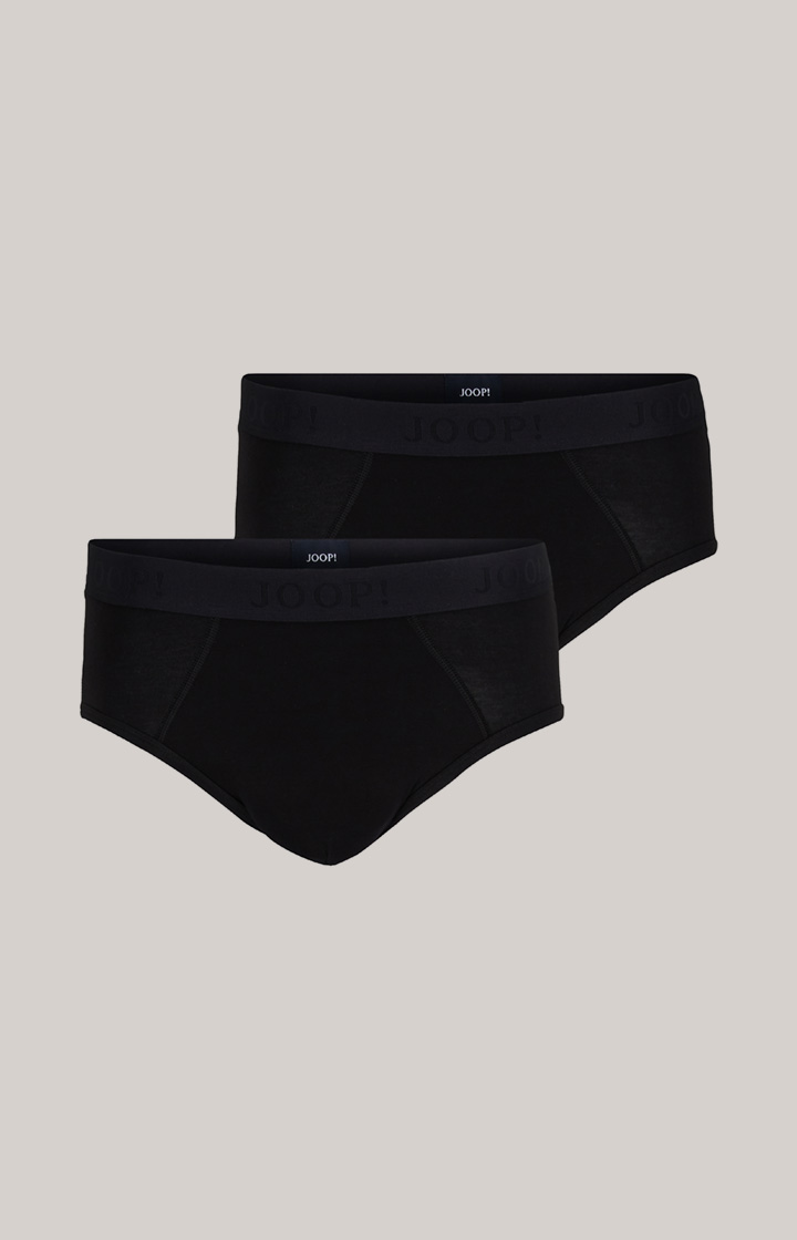 2-Pack of Modal Cotton Stretch Briefs in Black