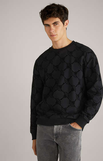 Tadeo Cotton Sweatshirt in Black