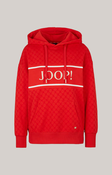 Hoodie in a Red Pattern