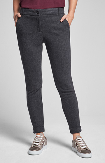 Jersey-Hose Madlen in Anthrazit