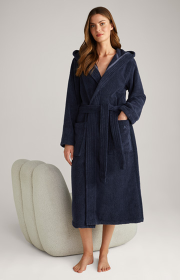 Women’s bathrobe in dark blue