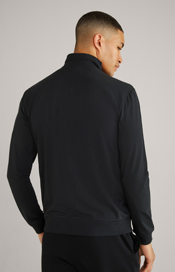 Loungewear Sweatshirt Jacket in Black
