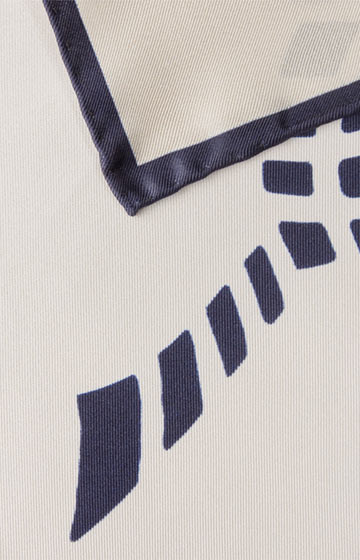 Einstecktuch in Dunkelblau gemustert