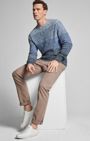 Pullover Vaios in Blau meliert 