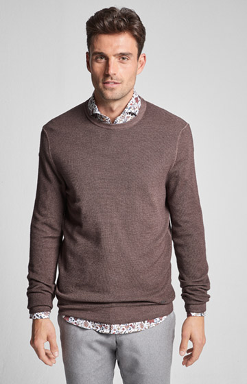 Pullover Sandros in Dunkelbraun