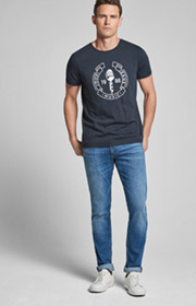 T-Shirt Adreon in Dunkelblau