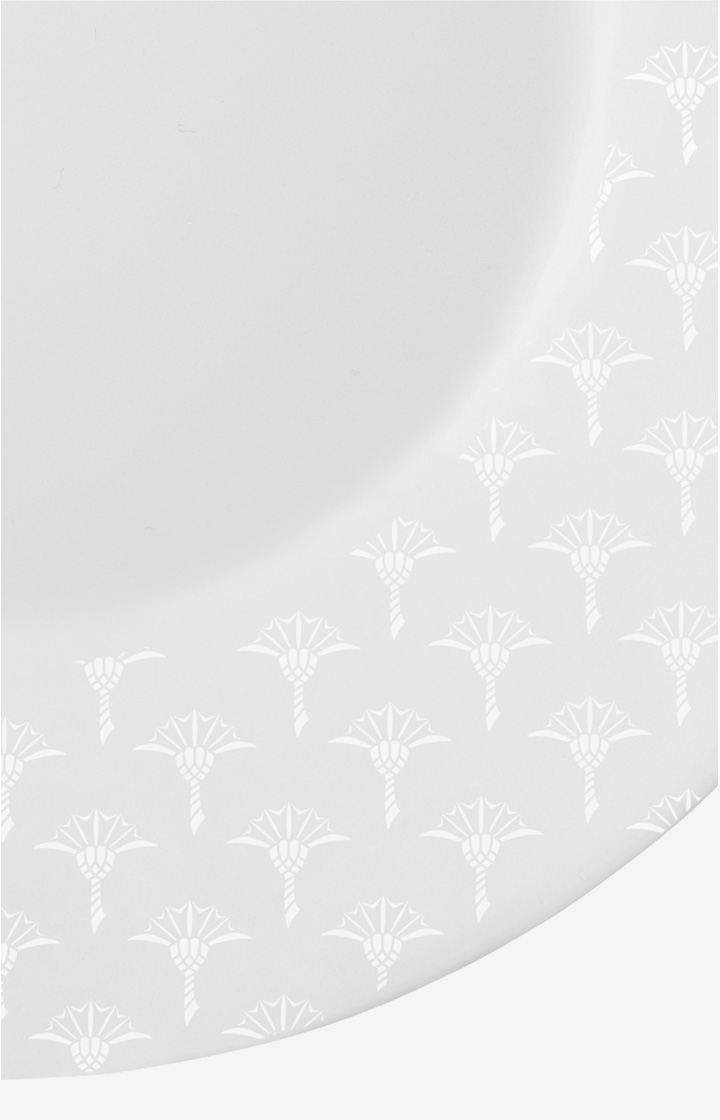 Talerz stołowy Faded Cornflower - 2 szt., w kolorze białym
