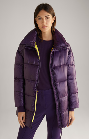 Quilted Jacket in Purple