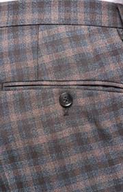 Baukasten Hose Blayr in Braun/Grau kariert 