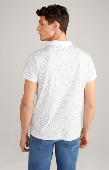 Koszulka polo Aldon w kolorze białym