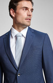 Baukasten-Sakko Herby in Dunkelblau gemustert