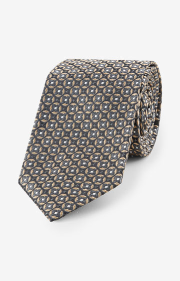 Krawatte in Schwarz gemustert