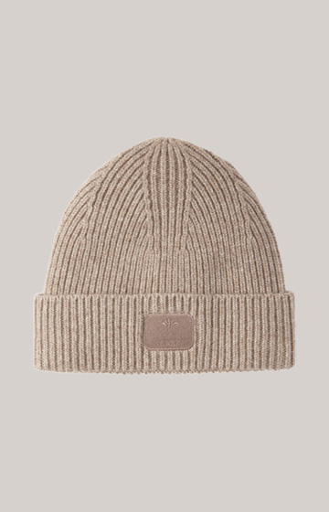 Knitted Beanie in Brown