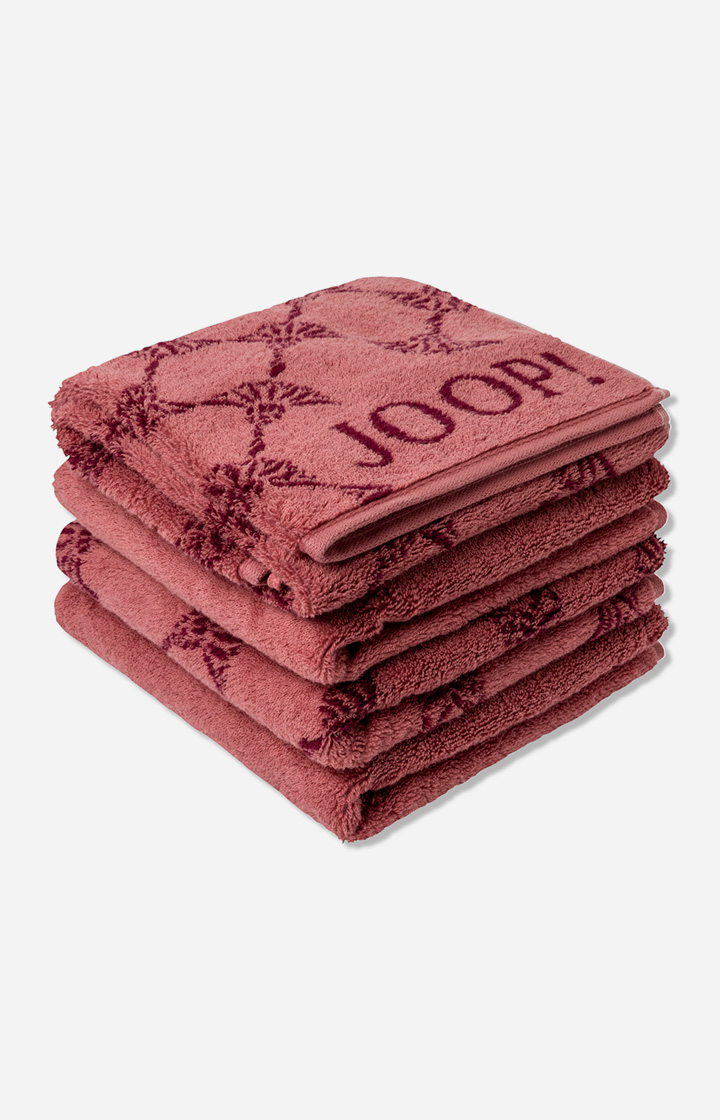 Ręcznik dla gości CLASSIC DOUBLEFACE marki JOOP! w kolorze różowym, 30 x 50 cm