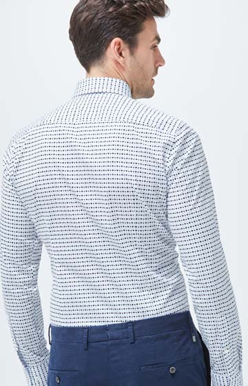 Hemd Pierce in Weiß gemustert