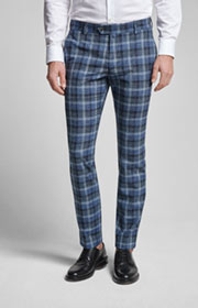 Hose Hank in Dunkelblau kariert