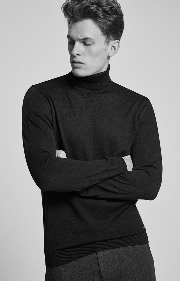 Rollkragenpullover Donte in Schwarz