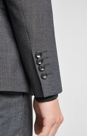 Anzug Herby-Blayr in Dunkelgrau gemustert